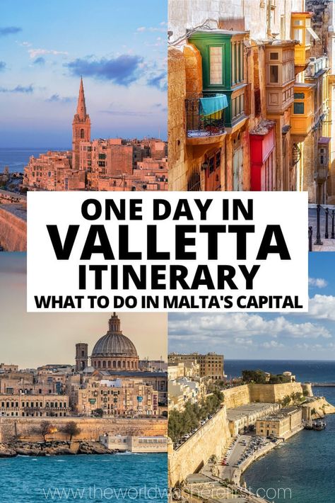 One Day in Valletta Itinerary: What To Do in Malta's Capital - The World Was Here First Malta Vacation, Malta Italy, Italy Cruise, Malta Holiday, Travel Malta, Travel Fiji, Malta Travel Guide, Padi Diving, Malta Food