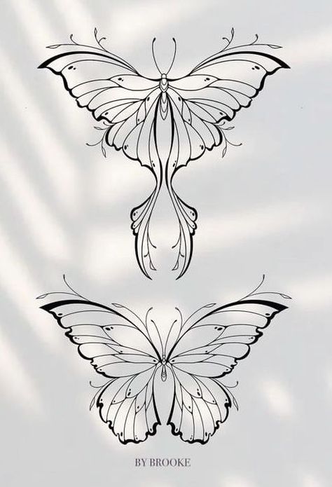 Moth Tattoo, Feminine Tattoo, Butterfly Tattoo Designs, Butterfly Tattoos, Butterfly Drawing, Foot Tattoo, Rib Tattoo, Simplistic Tattoos, Tattoo Design Drawings