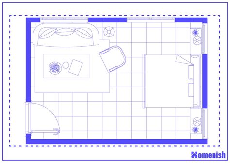 12 Bedroom with a Couch Layouts (with Floor Plans) - Homenish Couch In Bedroom Layout, Couch And Tv In Bedroom, Bedroom With Sofa Ideas Layout, Bedroom With Loveseat Layout, Loveseat In Bedroom Master Suite, Couch In Master Room, Couch In Bedroom Ideas Layout, Sofa In Bedroom Ideas Layout, Bedroom With Couch And Tv