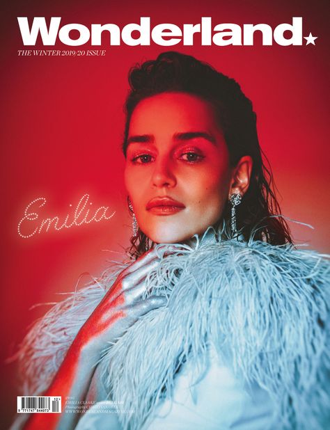 Last Christmas star Emilia Clarke covers the Winter issue of Wonderland Wonderland Magazine, Emma Thompson, Big Show, Mother Of Dragons, Emilia Clarke, Magazine Covers, Celebrities Female, Celebrity Crush, Magazine Cover