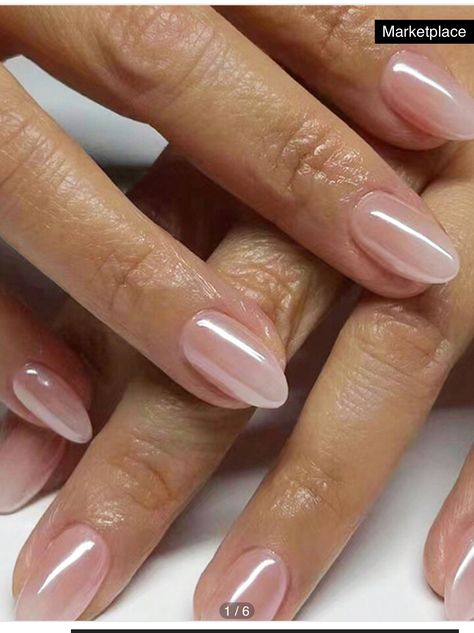 Bare Nails, Short Almond Nails, Plain Nails, Short Fake Nails, Valentine Nails, Neutral Nails, Girls Nails, Bridal Nails, Minimalist Nails