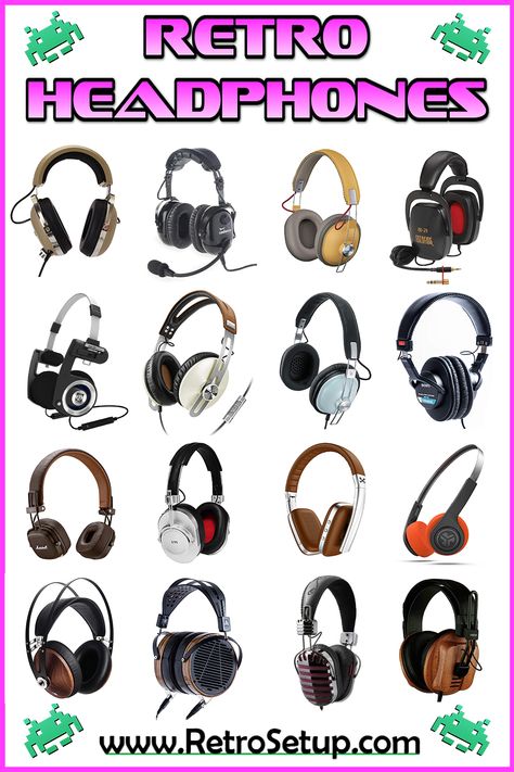 The Retrophiliac's picks the best-sounding headphones, Worlds best retro headphones period.  #Retrophilia #Retrophiliac #Headphones #Headset #Gaming #Retro #OldSchool #cool #Unique #Special #Custom #Design Headphone Customization, Headphones Customized, 90s Headphones, 80s Headphones, Unique Headphones, Customized Headphones, Headphone Collection, Headphones Style, Headphones Vintage