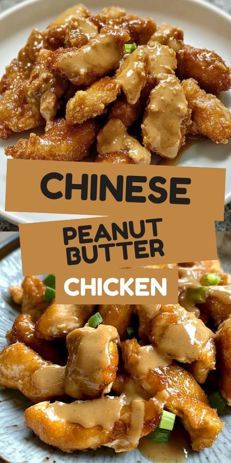 🥢🍗 Looking for a unique twist on classic chicken dishes? This Chinese Peanut Butter Chicken combines sweet, savory, and nutty flavors for a delicious dinner idea! Perfect for family meals or weeknight dinners, this easy recipe is a hit for peanut butter lovers. Pair it with steamed rice or noodles for a complete meal. Don’t miss out on this flavor-packed dish! #ChineseRecipes #PeanutButterChicken #QuickDinnerIdeas 🍴✨ Chinese Buffet Peanut Butter Chicken, Chinese Peanut Chicken, Crispy Peanut Butter Chicken, Recipes Using Chicken Tenders Main Dishes, Recipes For Dinner Unique, Asian Peanut Chicken, Spicy Peanut Butter Chicken, Quick Chicken Snacks, Peanut Butter Chicken Recipe Easy