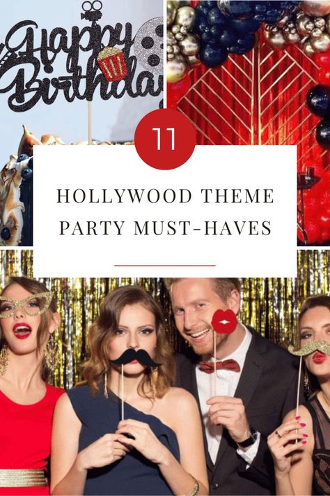 Roll out the red carpet and bring some Tinseltown glam to your next event with our 'Shine Bright, Party Right' guide! Discover 11 Hollywood-themed party essentials that are surefire showstoppers, turning your soirée into a blockbuster event! Hollywood Red Carpet Theme, Hollywood Party Ideas, Hollywood Red Carpet Party, Hollywood Sweet 16, 30 Years Birthday, Red Carpet Theme Party, 8th Grade Promotion, Nye Decor, Hollywood Birthday Parties