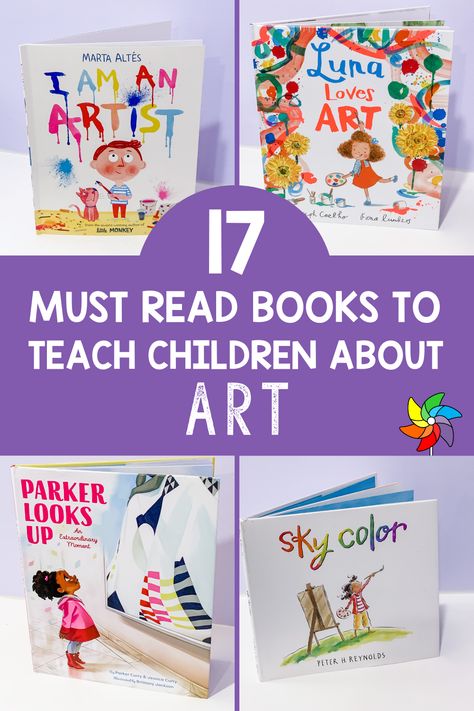 We Are Artists Preschool, Art Books For Preschool, Art Unit Preschool, Picture Book Art Projects, Artists Preschool Theme, Preschool Books And Crafts, Teaching Art To Preschoolers, Preschool Art Teacher, Art Theme For Preschoolers