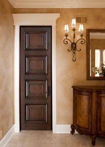 Interior Custom Primavera Wood Door - Single - Solid Wood Primavera Brown Interior Doors, Traditional Interior Doors, Mahogany Entry Doors, Mahogany Wood Doors, Pintu Interior, Solid Wood Entry Doors, Doors And Trim, Custom Interior Doors, Solid Wood Interior Door