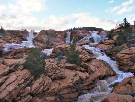 Gunlock Falls Utah, Travel The Us, Utah State Parks, Bridal Veil Falls, Travel America, Utah Travel, Travel Wishlist, More Water, Beautiful Waterfalls