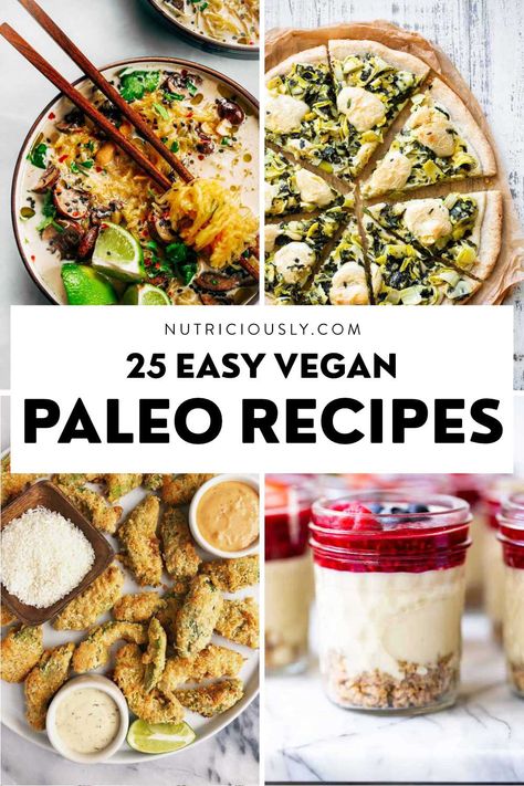 Meatless Paleo Recipes, Paleo Vegan Recipes, Dairy Free Recipes Healthy, Paleolithic Diet, Vegan Paleo Recipes, Paleo Main Dishes, Delicious Paleo Recipes, Meatless Recipes, Vegan Gluten Free Recipes