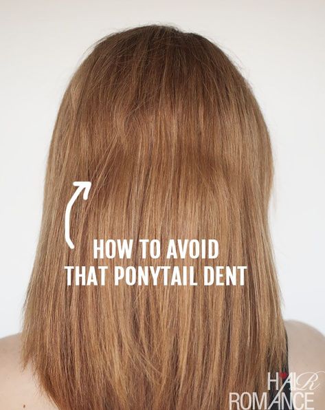 How to avoid the ponytail dent Perfect Ponytail, Hair Romance, Hair Stuff, Free Hair, Great Hair, Hair Dos, Cute Hair, Hair Tips, About Hair