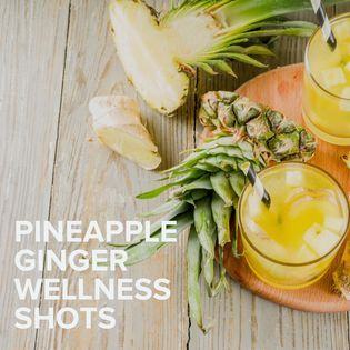 Meredith Shirk & Svelte Training - Take your mornings to the next level with this Pineapple Ginger Shot! 🍍 Super easy to make your own wellness shots at home that will be cheaper, and way more delicious! ⚡⚡ This recipe makes about 2 cups worth! 📲 Save this recipe for later! 📲 Ingredients: ➖ 1 cup fresh pineapple, cubed (you could also sub for pineapple juice) ➖ 1 cup coconut water ➖ 2 tbsp fresh ginger, minced ➖ 1/2 lemon, juiced (about 2-3 tbsp) ➖ 2 tsp fresh turmeric, minced ➖ Sprinkle of pepper (this boosts the absorption by 2000%) ➖ 1-2 tbsp local honey (optional, adds more sweetness) Directions: Combine all ingredients in a high powered blender. Blend for 30 seconds to a minute. Using a wide mouthed container and mesh strainer, strain mixture. Take a small spoon or spatula to he Foods That Increase Metabolism, Fat Flush Recipes, Svelte Training, Meredith Shirk, Metabolic Diet Recipes, Fat Burning Smoothie Recipes, Pineapple Ginger, Ginger Drink, Metabolism Boosting Foods