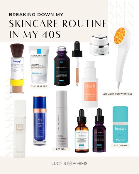 Best Skincare Products For 40s, Best Skincare Routine Late 30s, Skin Care Routine Steps Over 40, 40 Skin Care Over 40, 40s Skin Care, Night Time Skin Care Routine Over 40, Nighttime Skincare Routine Over 40, Skincare Over 40 Anti Aging, Ultimate Skin Care Routine