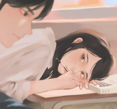 girl secretly looking at boy 

looking at your crush

secret admirer

drawing, art Admiring From Afar Art, Admiring Him, Propose Drawing Art, Distant Love Art, Admiring From Afar, Student Couple Anime, Ao Haru Ride Desktop Wallpaper, Nevertheless Romantic Scene, Indian Photoshoot