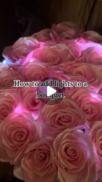 madi ⋆˚✿˖° on Instagram: "little tutorial for anyone who wants it 🙈 Follow my tiktok link in bio 😜  - - - - - - - - - - - - - #bouquets #ramo #tutorial #lights #flowers #mothersday #eternals #eternales #ribbonroses #eternalflowers #roses #explorepage" Flower Bouquet With Lights, Quince Bouquet Pink, Forever Flowers Diy, Diy Quinceanera Bouquet, How To Make Ramos, Eternal Flower Bouquet Ideas, Ribbon Flowers Bouquet Ideas, Eternal Roses Bouquet, How To Make Ribbon Flowers