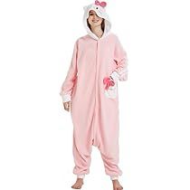 Pyjamas Onesie, Cat Onesie, Winter Sleepwear, Womens Onesie, Animal Pajamas, Cat Pajamas, Pajama Suit, Pink Pajamas, Onesie Pajamas