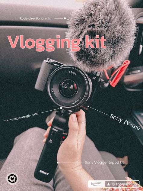 Sony Zve10, Vlogging Kit, Gaming Tech, Camera Hacks, Body Motivation, Wide Angle Lens, Tiered Midi Dress, Travel Kits, Mirrorless Camera