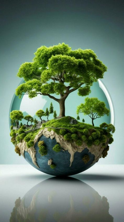 Green Earth and a tree for Earth Day against a white background Vertical Mobile Wallpaper AI Generated Save Earth Posters Environment, Green Earth Wallpaper, Earth Day Wallpaper, Green Tree Wallpaper, Green Tree Background, Earth Day Background, Earth Pic, Save Tree Save Earth, Environment Images