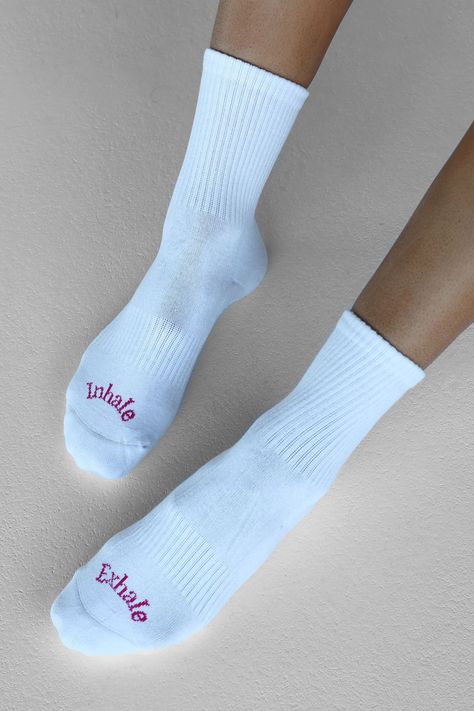 Breathe Grip Socks - Pink - XS/S Cute Pilates Socks, Pilates Socks Aesthetic, Merch Socks, Socks Design Ideas, Home Pilates Studio, Socks Print, Gym Socks, Sock Designs, Pilates Socks