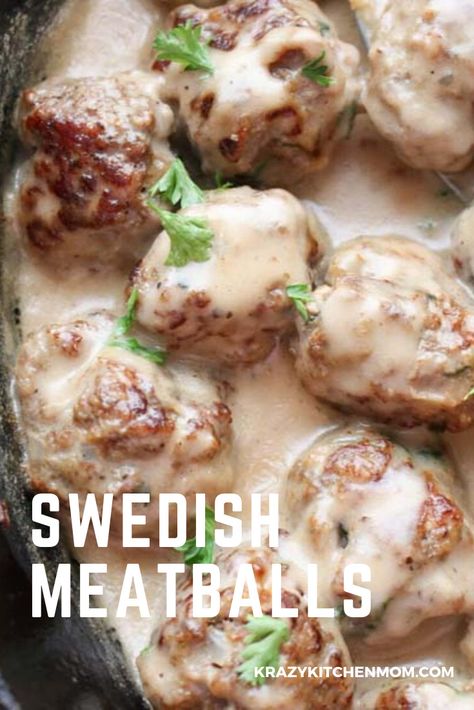 Swedish Meatballs are made with the warm taste of winter spices like nutmeg, allspice, cardamom, and ginger. Then they are bathed in a creamy white sauce. It doesn't get any better. Ikea Swedish Meatball Recipe, Easy Swedish Meatballs, Easy Swedish Meatball Recipe, Swedish Meatballs Recipe, Swedish Meatballs Easy, Inexpensive Dinners, Cheap Dinner Ideas, Best Recipes Ever, World Of Wanderlust