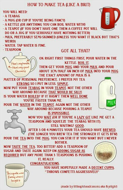 Correct way in making English tea for those who are curious ;) How To Make English Tea, Tea Puns, Tea Etiquette, Blue Jello, Tea And Crumpets, English Tea Party, Afternoon Tea Recipes, Make Tea, Creme Dessert