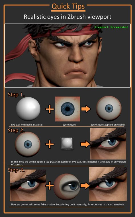 80.lv articles quick-guide-realistic-eyes-in-zbrush Zbrush Anime, Zbrush Anatomy, Zbrush Tips, Modelling Tips, Realistic Eye Drawing, Eye Drawings, Zbrush Character, Eye Texture, Sculpting Tutorials