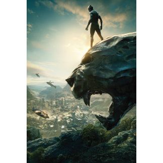 Black Panther - Standing Atop Lair Movies Logo, Black Panther Poster, Movie Home Decor, Art Timeline, Cartoons Hd, Movie Home, Wall Art For Kitchen, Canvas Kitchen Wall Art, Types Of Art Styles