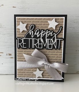 Happy Retirement from The Stamps of Life - Crafting with Katherine Diy Retirement Cards, Retirement Scrapbook, Retirement Card Ideas, Retirement Cards Handmade, Happy Retirement Cards, Leaving Cards, Farewell Cards, The Stamps Of Life, Stamps Of Life