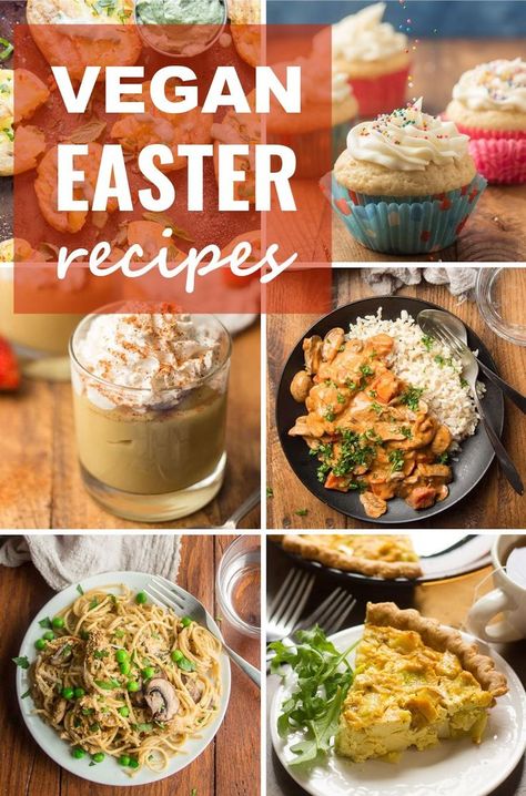 Have you planned your Easter menu yet? This collection of over 50 vegan Easter recipes includes every course — brunch to dinner to dessert. Easter Casserole Recipes, Vegetarian Easter Recipes, Easter Dinners, Meatless Meatloaf, Vegan Easter Recipes, Vegan Crockpot Recipes, Vegetarian Meatballs, Vegan Pasta Dish, Vegan Crockpot