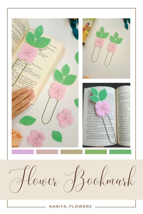 Bagi pecinta buku, rasanya kurang ya kalau tidak ada pembatas buku. Bookmark dari bunga flanel ini bisa jadi koleksi pembatas buku yang unik loh! Yuk ikut bikin juga :)
#KreasiCanvaPinterest Flower Bookmark, Diy Felt, Felt Flower, Felt Diy, Felt Flowers, Felt, Canvas, Flowers