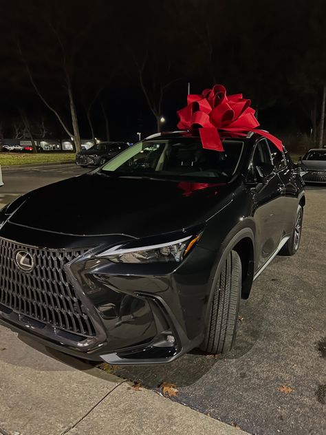 Lexis Car, Richlifestyle Aesthetic, Lexus Car Aesthetic, Black Lexus Suv, Lexus Aesthetic, Mom Car Aesthetic, Lexus Suv Aesthetic, Car With A Bow, All Black Lexus