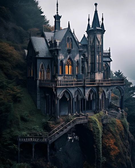 Gothic Exterior, Corpse Princess, Gothic Manor, Gothic Homes, Dark Victorian, Gothic Mansion, Mansion Exterior, Writing Stories, Ebenezer Scrooge