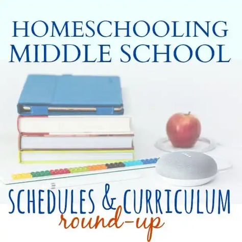 Homeschooling Middle School | Schedules & Curriculum Round-Up Homeschool For Middle Schoolers, Middle School Schedule, Aesthetic Online School, Homeschool Middle School Curriculum, Online School Aesthetic, Online School Supplies, O Craft, Homeschooling Middle School, Online Homeschool Curriculum