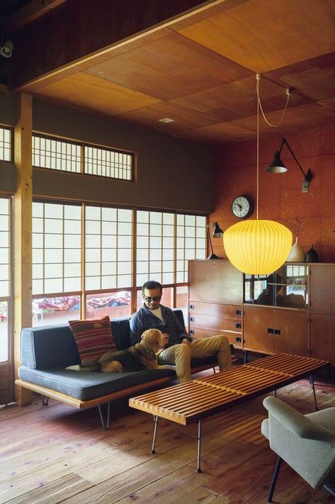 Japanese Home Design, Japanese Interiors, Mid Century Modern Interiors, Japanese Interior, Minimalism Interior, Japanese House, Colonial House, Mid Century House, Home Office Design