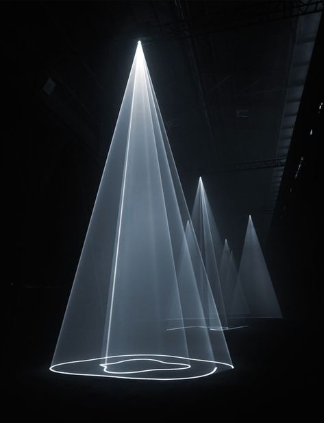 Anthony McCall Creates Hybrid Sculptures From Light - VICE Light Exhibition, Artistic Installation, Projection Mapping, Light Works, Light Sculpture, Canadian Art, Laser Lights, Light Installation, Art Installation