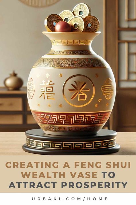 Are you looking for a unique way to invite abundance and prosperity into your home? Creating a Feng Shui Wealth Vase to attract prosperity is a powerful and time-honored practice. This traditional Chinese method harnesses the energy of wealth and abundance, helping us cultivate a prosperous environment. Let’s explore how to create and use a Feng Shui Wealth Vase effectively. Understanding the Wealth Vase A Feng Shui Wealth Vase is more than just a decorative item; it is a symbol of... Wealth And Prosperity Symbols, Feng Shui Wealth Vase, Feng Shui Prosperity, Zodiac Birthstones, Feng Shui Garden, Wealth Corner, Feng Shui Money, Feng Shui Wealth, Feng Shui Home