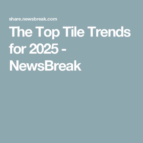 The Top Tile Trends for 2025 - NewsBreak Pastel Tiles, Glazed Brick, Cle Tile, Classic Tile, Fireclay Tile, Tile Trends, Trends 2025, Shades Of White, Cool Tones