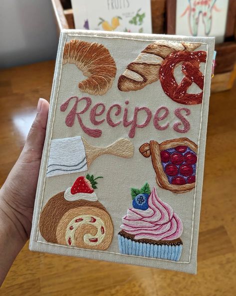 Ruth 🪡 | Recreated this recipe journal for a custom order a month ago and almost forgot to share it. As requested, I made it simpler for recording… | Instagram Recipe Book Design, Recipe Book Diy, Baking Journal, Homemade Cookbook, Recipe Journal, Recipe Scrapbook, Recipes Baking, Diy Journal Books, Custom Journals