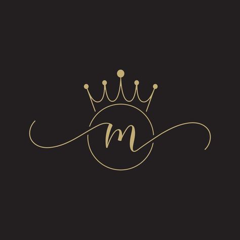 M Crown Logo, Logo Om, Crown Logo Design, M Letter Design, Beauty Logo Makeup, Ambigram Tattoo, Mm Logo, Letter M Logo, The Letter M