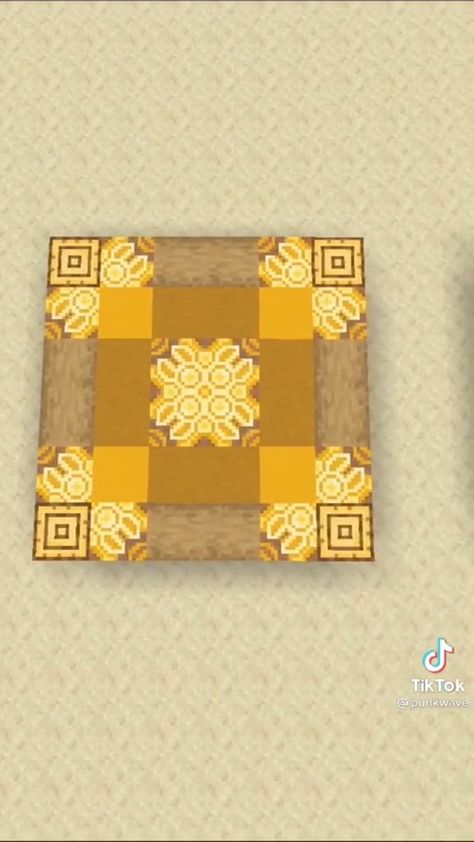 Minecraft Block Palette Yellow, Minecraft Wood Pallets, Minecraft Desert Block Palette, Minecraft House Pallets, Carpet Design Minecraft, Minecraft Floors Ideas, Minecraft Stone Floor Pattern, Glazed Terracotta Minecraft Floor, Minecraft Block Palette Aesthetic