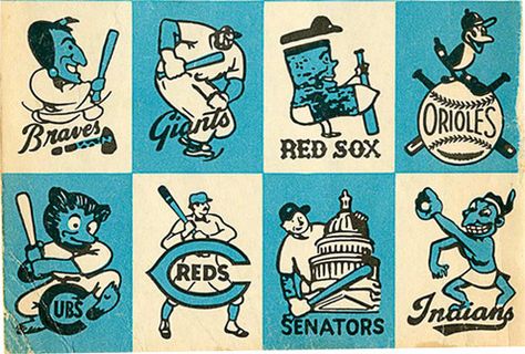 Retro Baseball logos 1956 Baseball Mascots, Independent Day, Baseball Teams Logo, Baseball Art, Art Appliqué, Team Mascots, Sports Art, Vintage Baseball, Baseball Team