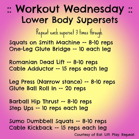 Lower Body Superset, Superset Workout, Barbell Hip Thrust, Dumbbell Squat, Strength And Conditioning Coach, Killer Abs, Abs Women, Wednesday Workout, Workout Plan For Women