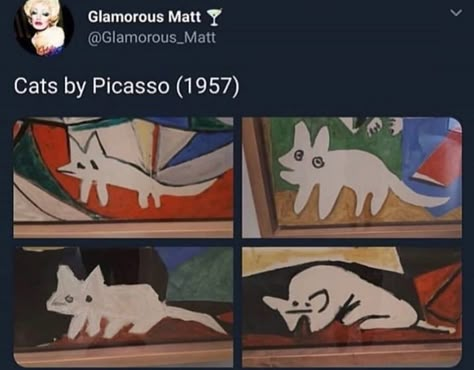 Art History Memes, Magnum Opus, Pictures Of Cats, Art Memes, Silly Cats, What’s Going On, Pretty Art, Cat Memes, Cat Art