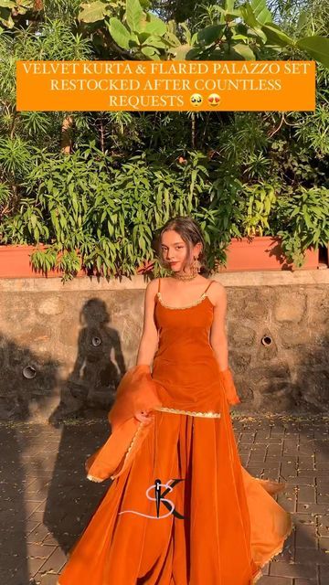 Keenly Sewed on Instagram Suit From Scratch, Outfit From Scratch, Velvet Kurta, Sunset Quotes Instagram, Crochet Top Dress, Flared Palazzo, Daily Yoga Workout, Velvet Dress Designs, Indian Designer Suits