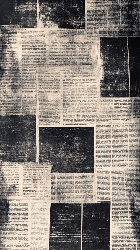 📰✨ Dive into the charm of vintage vibes with our flat black and white newspaper textures! Perfect for adding a touch of nostalgia to your projects. Create stunning visuals that tell a story and captivate your audience. Explore the beauty of simplicity and elegance. 🌟📜 #VintageStyle #BlackAndWhite #TextureDesign #Nostalgia #CreativeInspiration... Vintage Newspaper Design, Black Vintage Background, Newspaper Graphic Design, Newsprint Design, Newspaper Typography, Black And White Newspaper, Black Newspaper, Newspaper Textures, Newspaper Aesthetic