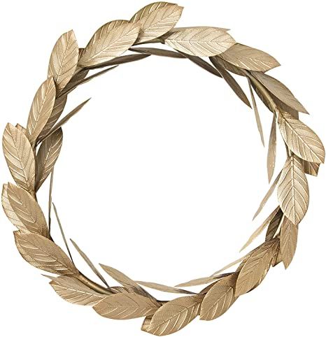 Amazon.com: Gold Leaves Metal Wreath Wall Decor for Front Door,12 inch Door Wreath for Christmas,Window,Wedding,Party Decoration : Home & Kitchen Large Christmas Wreath, Wreath For Christmas, Christmas Wedding Decorations, Minimalist Christmas Decor, Wreath Wall Decor, Wall Wreath, Gold Wreath, Christmas Wall Hangings, Wreath Hanger