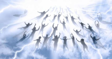 The rapture is the day when the trumpet will blow and Jesus Christ will appear on the clouds and gather to Him all those who believe in Him including the alive and dead. 1 Thessalonians 4:13-18 says: "Brothers and sisters, we do not want you to be uninformed about those… Rapture Bible, Revelation 16, Revelation 19, Jesus Second Coming, Revelation 22, Bride Of Christ, Divine Mercy, Jesus Images, Angels In Heaven