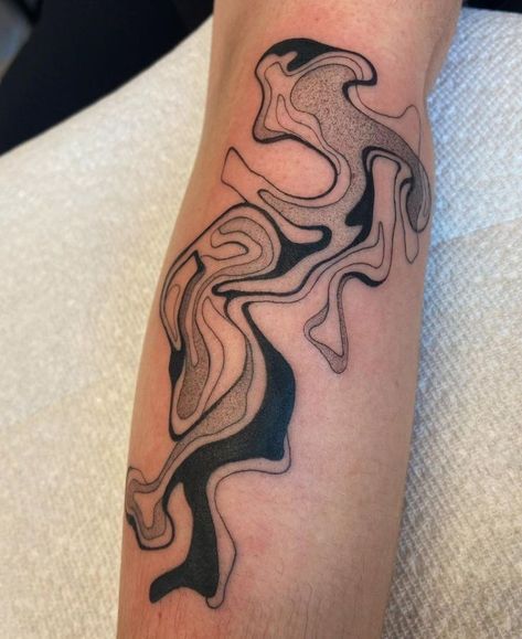 Marble Tattoo, Tattoo Portfolio, Oil Spill, Rainbow Aesthetic, Dream Tattoos, Abstract Tattoo, Cover Up Tattoos, Simplistic Tattoos, Tattoo Design Drawings