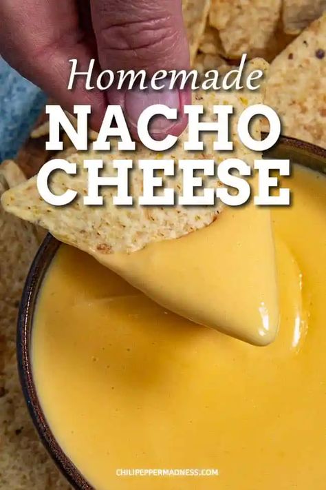 This spicy homemade nacho cheese sauce recipe is easy to make and tastes just like movie theater nachos with a trick I learned behind the concession stand. Home Made Nacho Cheese, Mexican Cheese Sauce, Easy Nacho Cheese, Nacho Cheese Sauce Recipe, Homemade Nacho Cheese, Mexican Sauces, Homemade Nacho Cheese Sauce, Nachos Cheese Recipe, Nacho Sauce