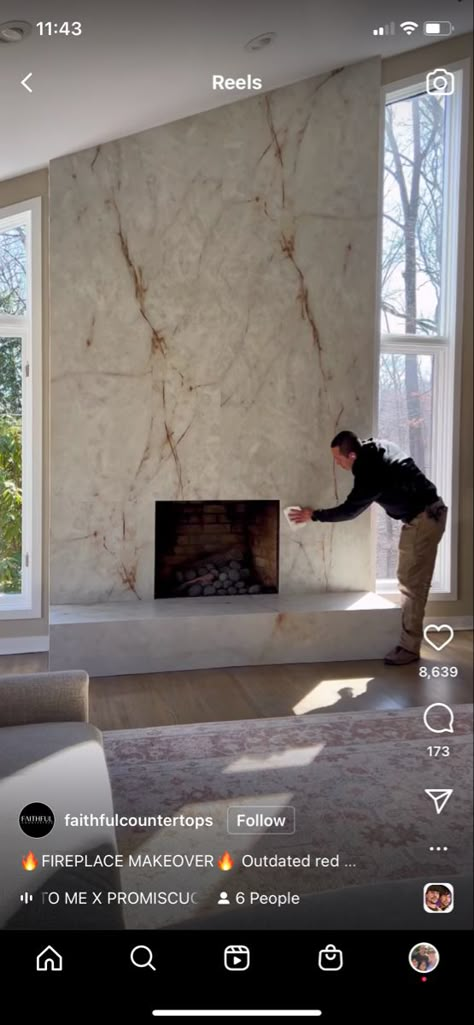 Taj Mahal Quartzite Fireplace, Quartz Fireplaces, Quartz Fireplace Wall, Concrete Tile Fireplace, Quartz Fireplace Surround, Marble Fireplace Wall, Water Fireplace, Modern Fire Place, Fire In Fireplace