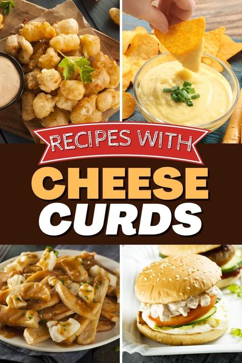 Soft, squeaky, and super addictive, you'll want to bookmark this list of recipes with cheese curds. From poutine to Air Fried faves, they're incredible! Recipes That Use Cheese Curds, Cheddar Cheese Curds Recipe, Recipes Using Cheese Curds, What To Do With Cheese Curds, Cheese Curd Recipes, Recipes With Cheese Curds, Curd Cheese Recipes, Air Fry Appetizers, Cheese Curds Recipe Dishes