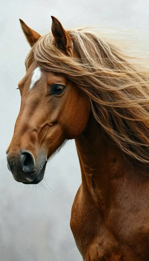 Horse Face Photography, Horse Head Photography, Horse Paintings Acrylic, Hyperrealism Paintings, Horse Mane, Beautiful Horse Pictures, Mustang Horse, Types Of Horses, Wolf Spirit Animal